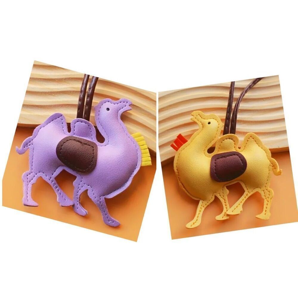 Camel Bag Charms Faux Leather Keychains NWT